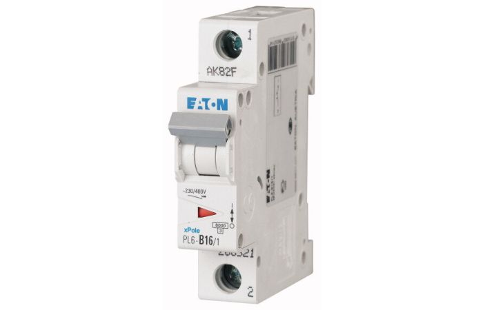 Wyłącznik nadprądowy 1P B 16A 6kA AC, PL6-B16/1 | 286521 Eaton