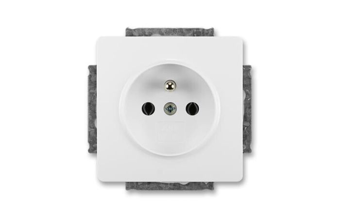 Gniazdo pojedyncze z/u biały, Swing, 5518G-A02449 B1 | 2CHG182449A4520 ABB