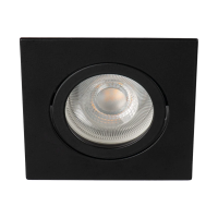 Oczko sufitowe DALLA DTL-B kwadratowy stop aluminium kolor czarny 1XGx5,3/GU10 | 22434 Kanlux