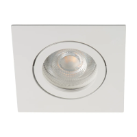 Oczko sufitowe DALLA DTL-W kwadratowy stop aluminium kolor biały 1XGx5,3/GU10 | 22435 Kanlux