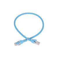 Patchcord LAN RJ45 Kat.6A S/FTP 0.5m AWG26 CU niebieski Extralink | EX.6549 Batna