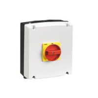 Obudowa do GA063SA, GA063A-GA100A i GA080D, żółto/czerwone pokrętło | GAZ2 Lovato Electric
