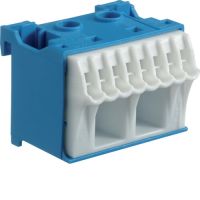 Blok samozacisków neutralny, niebieski, 2x16+8x4mm2, szer. 45mm, QuickConnect | KN10N Hager