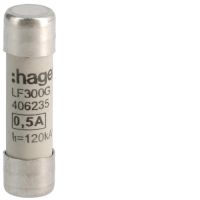 Wkładka bezpiecznikowa cylindryczna CH-10 10x38mm gG 0,5A 500VAC | LF300G Hager