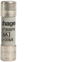 Wkładka bezpiecznikowa cylindryczna CH-10 10x38mm gPV 6A 1000VDC | LF306PV Hager
