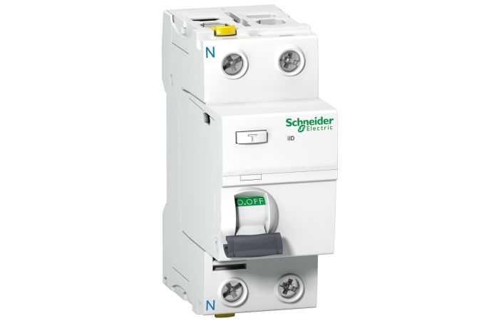 Wyłącznik r&oacute;żnicowoprądowy 2P 63A 30mA typ AC, iID-63-2-30-AC, Acti 9 | A9Z11263 Schneider Electric