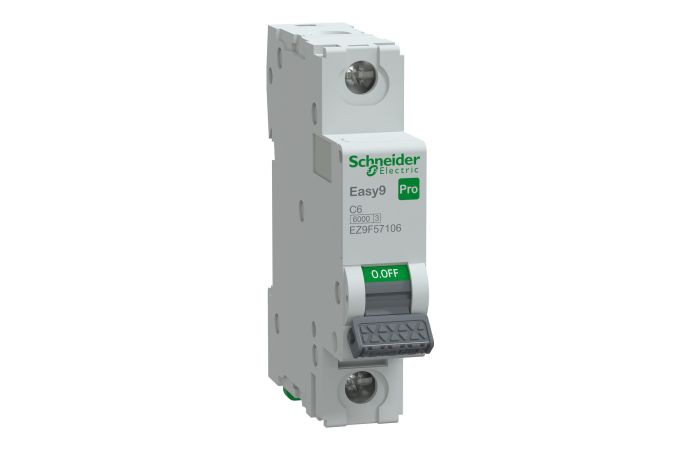 Wyłącznik nadprądowy 1P C 6A 6kA, Easy9 Pro EZ9F-C6-1 | EZ9F57106 Schneider Electric