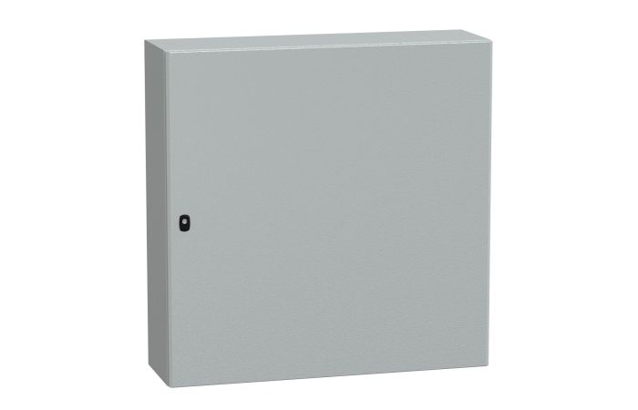 Obudowa wisząca Spacial S3D drzwi gładkie b/pł mont. 1000x1000x300 (WxSxG) IP66 IK10 RAL7035 Special | NSYS3D101030 Schneider Electric