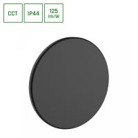 Oprawa na elewację PIATTA 12W CCT 3000/4000/6000K 230V IP44 180x47mm czarna okrągła | SLI003030CCT_PW Wojnarowscy