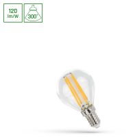 Lampa LED COG 5,5W 660lm WW 2700K E14 230V CLEAR kulka przeźroczysta ciepła biała | WOJ+14389_5.5W Wojnarowscy