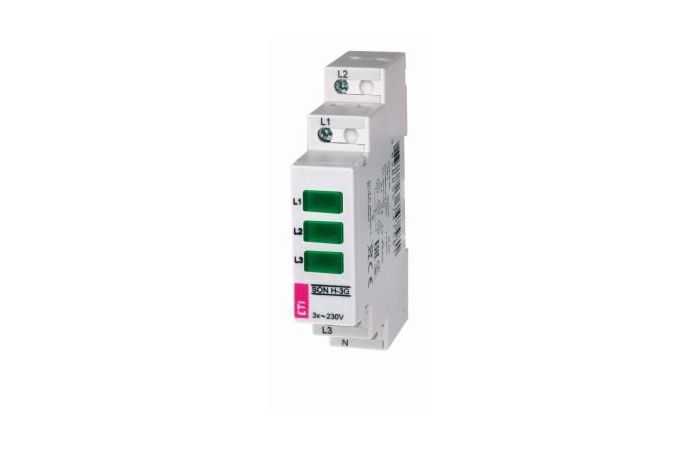 Sygnalizator obecności napięcia (3 x zielona LED) SON H-3G | 002471556 Eti
