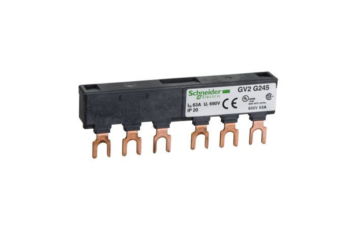 Listwa łączeniowa na szynę 3P 63A 45mm 2-odpływy, Acti 9 | GV2G245 Schneider Electric