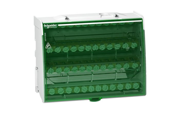 Blok zaciskowy 125A 4P 4x(1x9+7x7,5+4x6,5)mm, Pragma | LGY412548 Schneider Electric