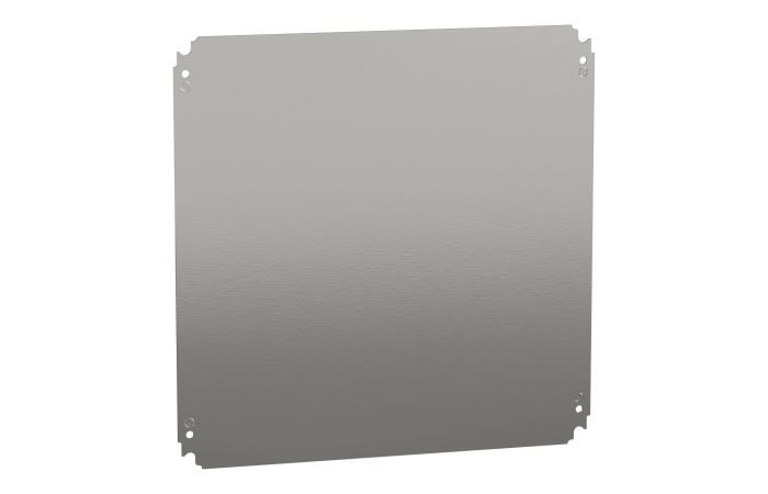 Płyta pełna montażowa 500x500mm (WxS), wykonana z arkusza stali galwalniczej, S3D, Thalassa | NSYMM55 Schneider Electric