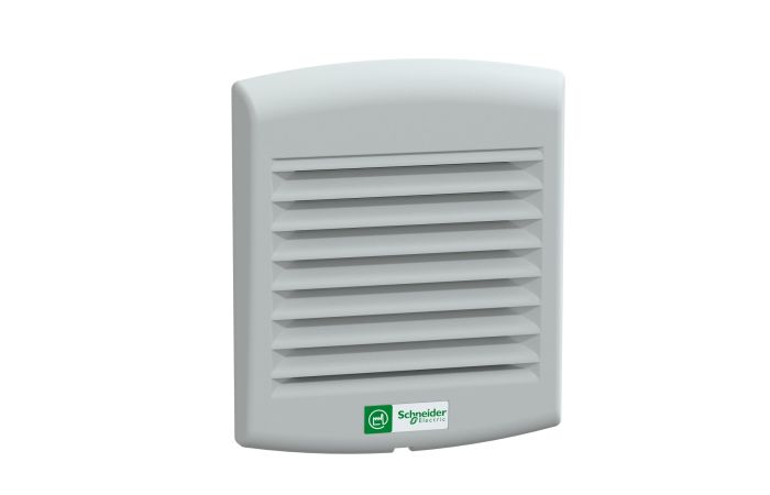 Wentylator IP54 38m3/h 230V z kratką wylotu powietrza i filterm G2, S3D, Thalassa | NSYCVF38M230PF Schneider Electric