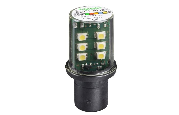 Dioda LED BA15d 24VACDC, biała, Harmony XVB | DL1BDB1 Schneider Electric